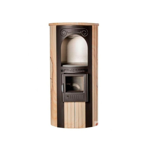 Отопительная печь Ферингер ПФ Лада облицовка цвета "жадеит" наборные ламели