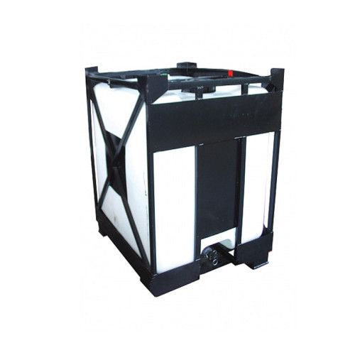 Еврокуб для топлива Анион 1000 в металлической корзине со сливом