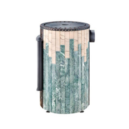 Отопительная печь Ферингер Нелжа в ламелях Змеевик + Окаменевшее дерево