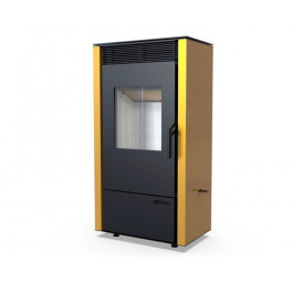 Печь-камин Defro Home Viva 6 кВт золотая сталь