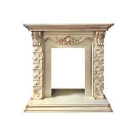 Royal Flame Adriana - Cлоновая кость с очагом Fobos FX Black