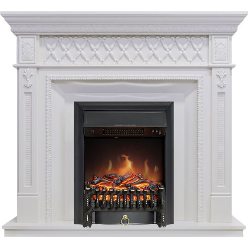 Royal Flame Alexandria - Белый с очагом Fobos FX Black