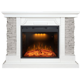 Royal Flame Avignon - Белый / Сланец серый с очагом Emerald 23