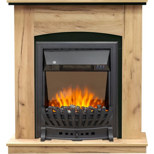 Royal Flame Barcelona (разборный) - Дуб золотой с очагом Aspen Black