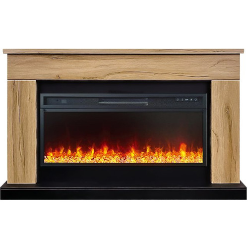 Royal Flame Bergen (Разборный) - Дуб галифакс (Ширина 1370 мм) с очагом Vision 42 LED