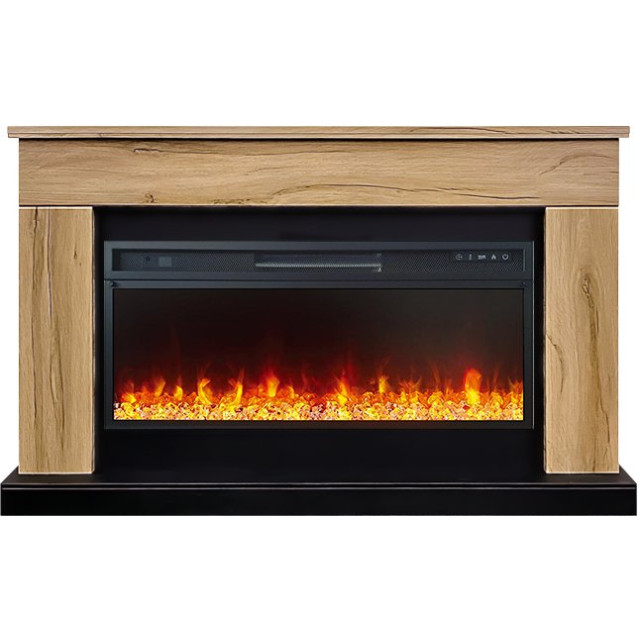 Royal Flame Bergen (Разборный) - Дуб галифакс (Ширина 1370 мм) с очагом Vision 42 LED