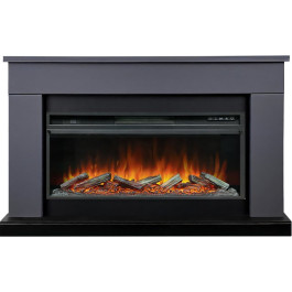 Royal Flame Bergen (Разборный) - Серый графит (Ширина 1370 мм) с очагом Vision 42 LOG LED