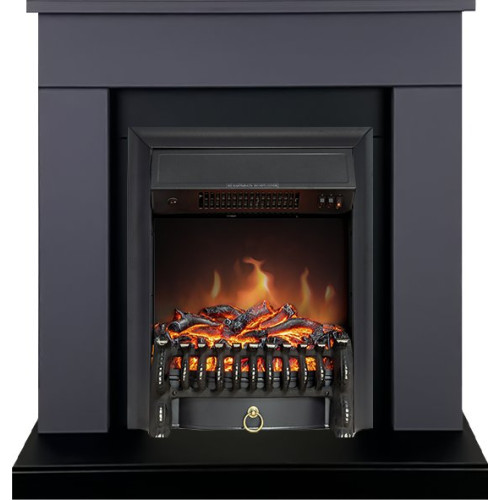 Royal Flame Bergen (Разборный) - Серый графит (Ширина 900 мм) с очагом Fobos FX Black