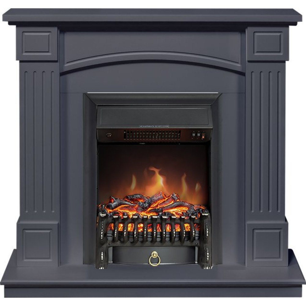 Royal Flame Boston - Серый графит (Высота 925см) с очагом Fobos FX Black