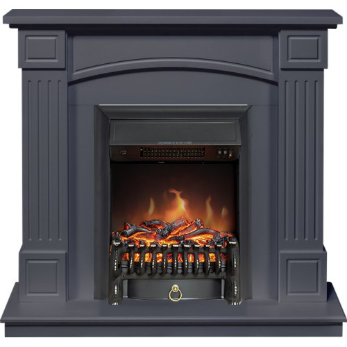 Royal Flame Boston - Серый графит (Высота 925см) с очагом Fobos FX Black
