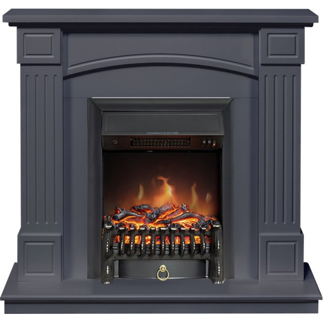 Royal Flame Boston - Серый графит (Высота 925см) с очагом Fobos FX Black