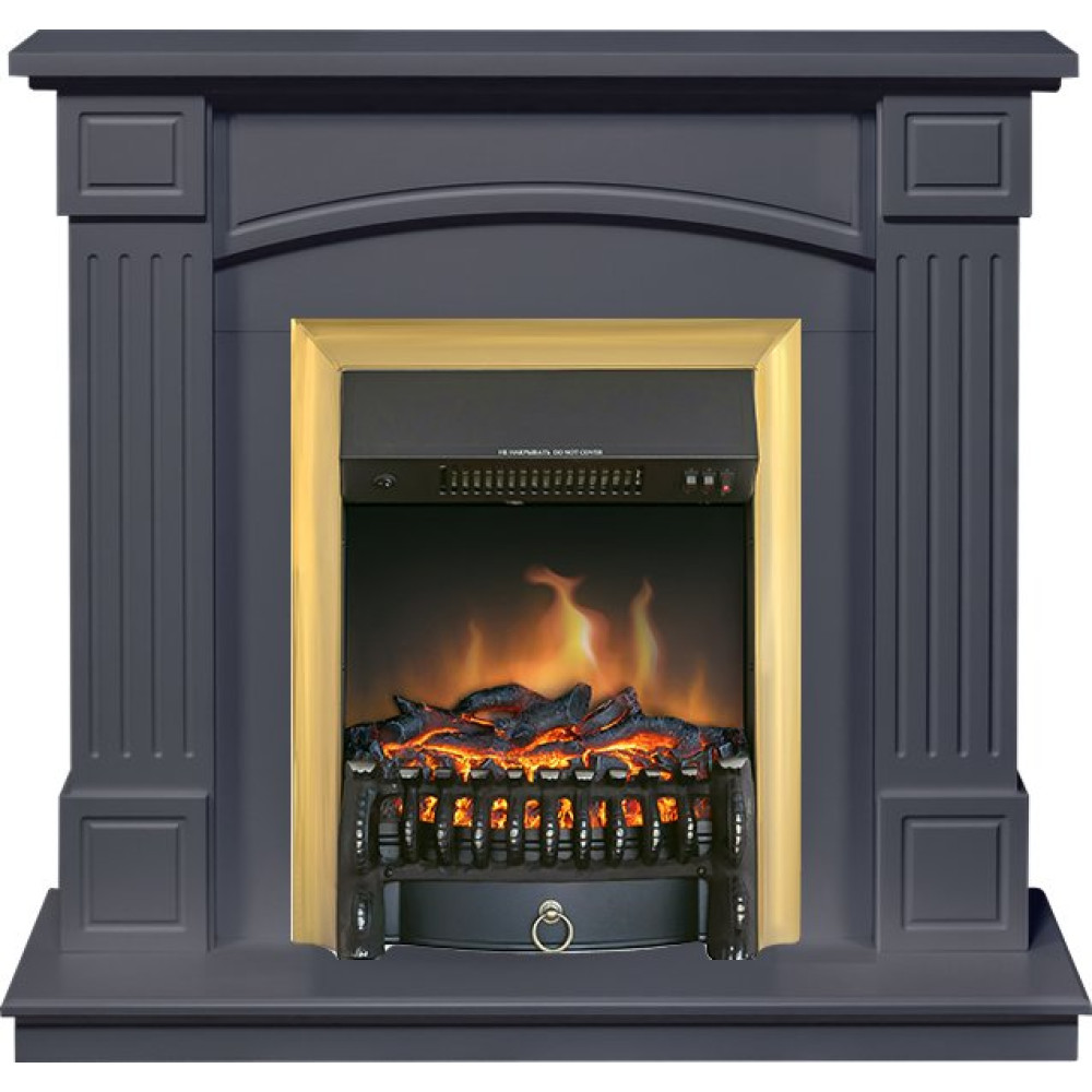 Royal Flame Boston - Серый графит (Высота 925см) с очагом Fobos FX Brass
