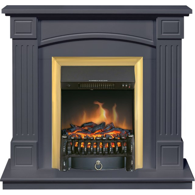 Royal Flame Boston - Серый графит (Высота 925см) с очагом Fobos FX Brass