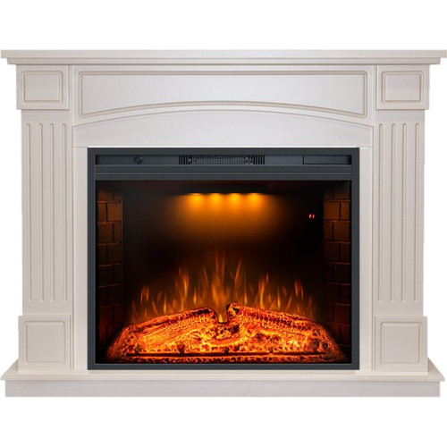 Royal Flame Boston - Слоновая кость с очагом Emerald 28