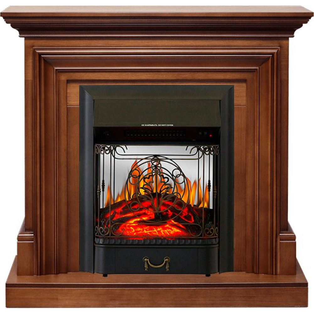 Royal Flame Bradford - Орех с очагом Majestic FX M Black