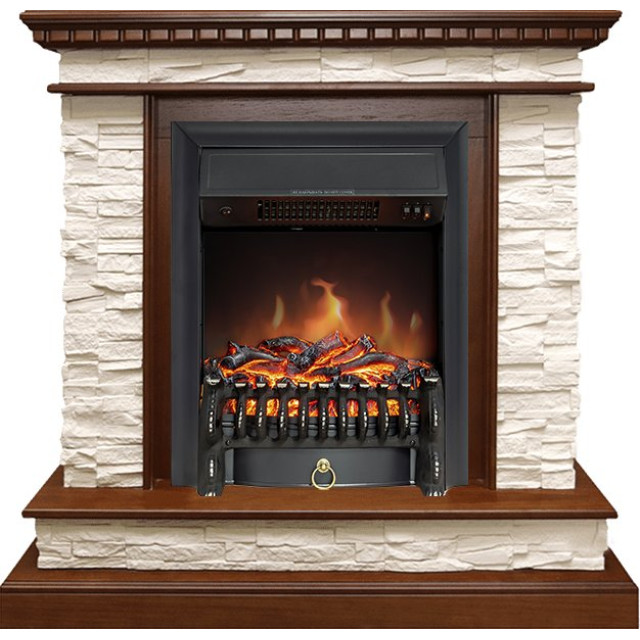 Royal Flame Calgary - Дуб / Сланец бежевый с очагом Fobos FX Black