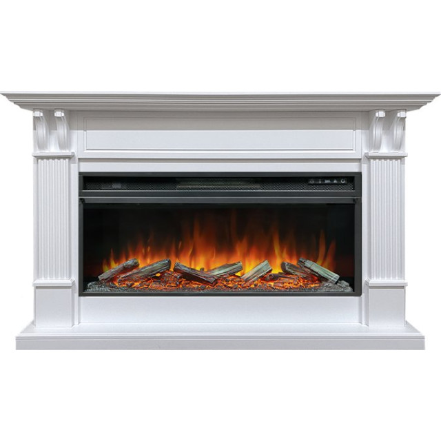 Royal Flame Cardiff - Белый с очагом Vision 42 LOG LED
