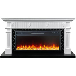 Royal Flame Carlyle - Белый с черным с очагом Vision 42 LED