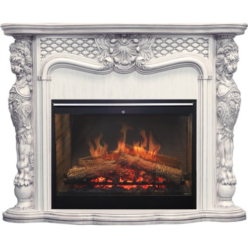 Dimplex Castle - Слоновая кость с темной патиной с очагом Symphony 30 DF3020-INT