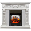 Royal Flame Corsica - Матовый белый (Ширина 1100) с очагом Majestic FX M Black