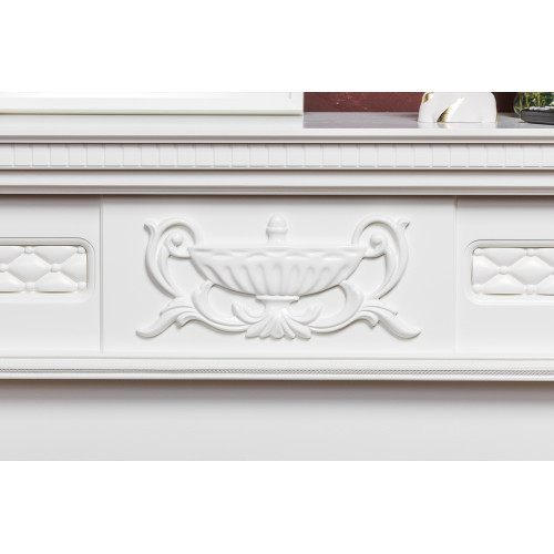 Royal Flame Corsica - Слоновая кость с патиной с очагом Emerald 28