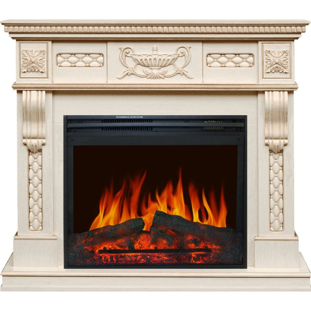 Royal Flame Corsica - Слоновая кость с патиной с очагом Jupiter FX New