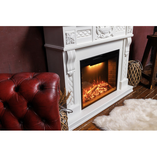 Royal Flame Corsica - Слоновая кость с патиной (Ширина 1500 мм) с очагом Vision 42 LED