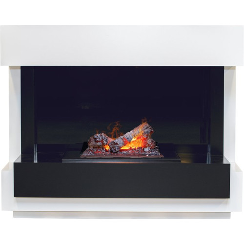 Dimplex Cube - Белый с черным с очагом Cassette 400 NH