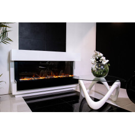 Royal Flame Cube 36 - Белый с черным с очагом Astra 36 RF