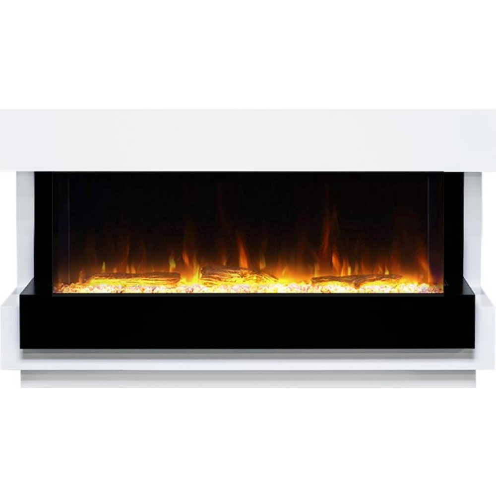 Royal Flame Cube 50 - Белый с черным с очагом Astra 50 RF
