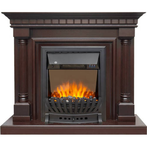 Royal Flame Dallas - Темный дуб с очагом Aspen Black