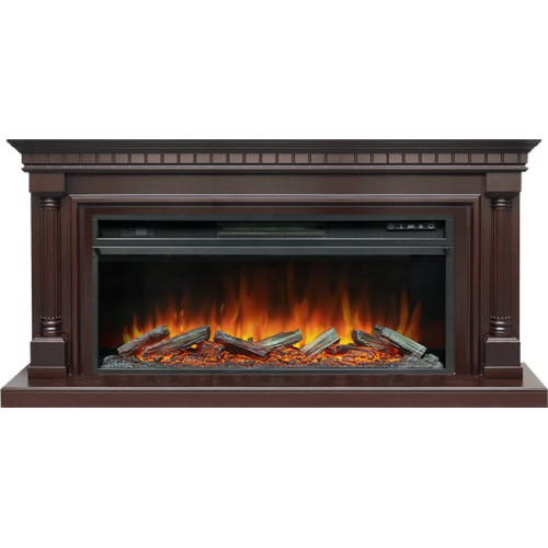 Royal Flame Dallas - Темный дуб (Ширина 1665 мм) с очагом Vision 42 LOG LED