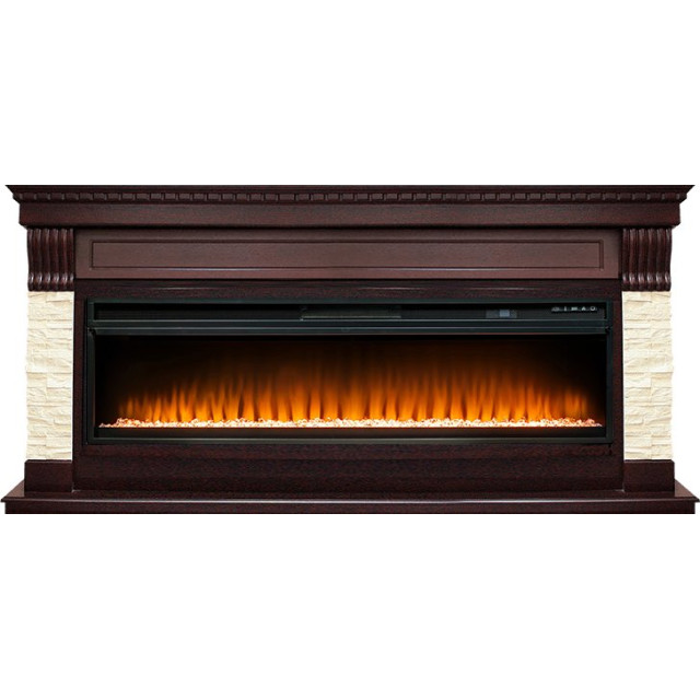Royal Flame Denver - Темный дуб / Бежевый с очагом Vision 60 LED