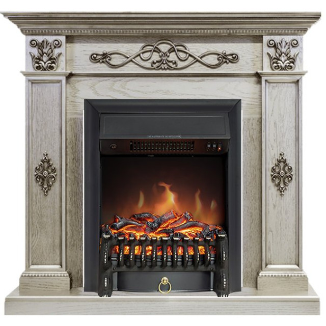 Royal Flame Derby - Old silver с очагом Fobos FX Black