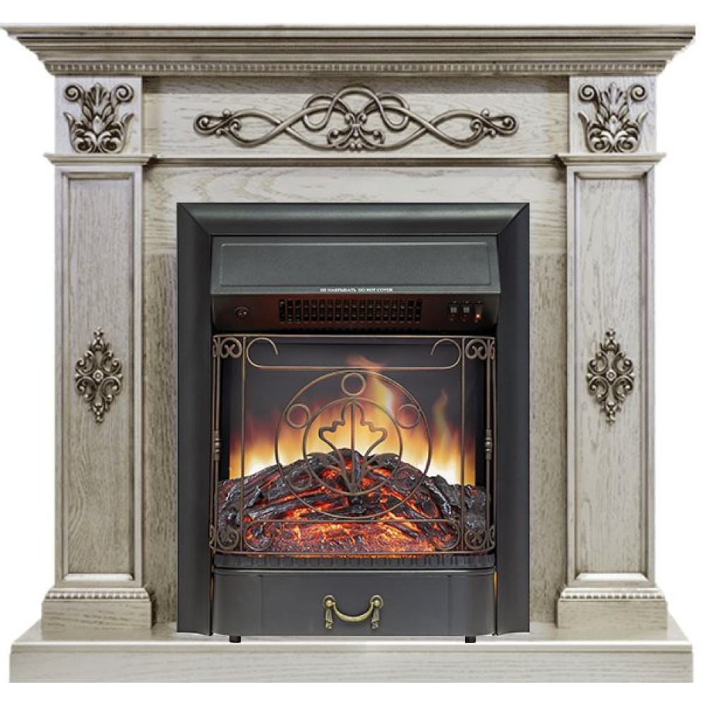 Royal Flame Derby - Old silver с очагом Majestic FX Black