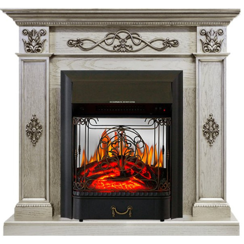 Royal Flame Derby - Old silver с очагом Majestic FX M Black