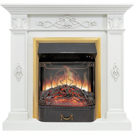 Royal Flame Derby - Белый дуб с очагом Majestic FX Brass