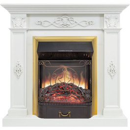 Royal Flame Derby - Белый дуб с очагом Majestic FX M Brass