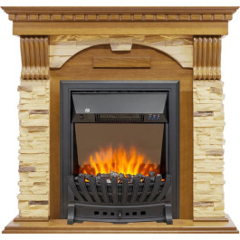 Royal Flame Dublin -  Дуб / Сланец с очагом Aspen Black