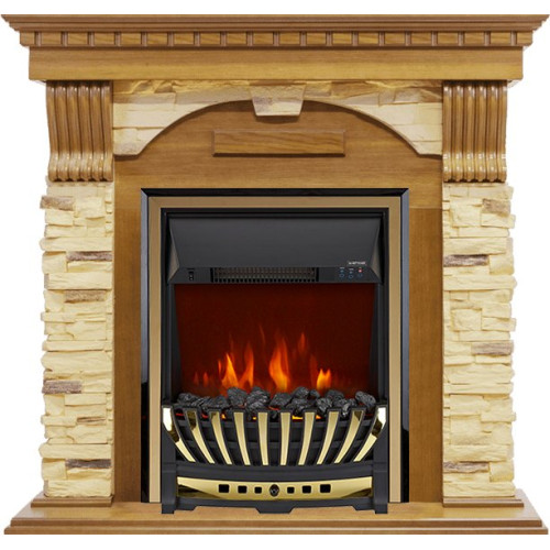 Royal Flame Dublin -  Дуб / Сланец с очагом Aspen Gold