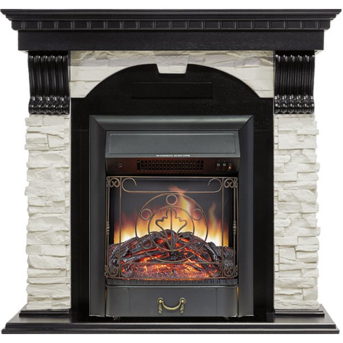 Royal Flame Dublin - Венге / Сланец белый с очагом Majestic FX Black