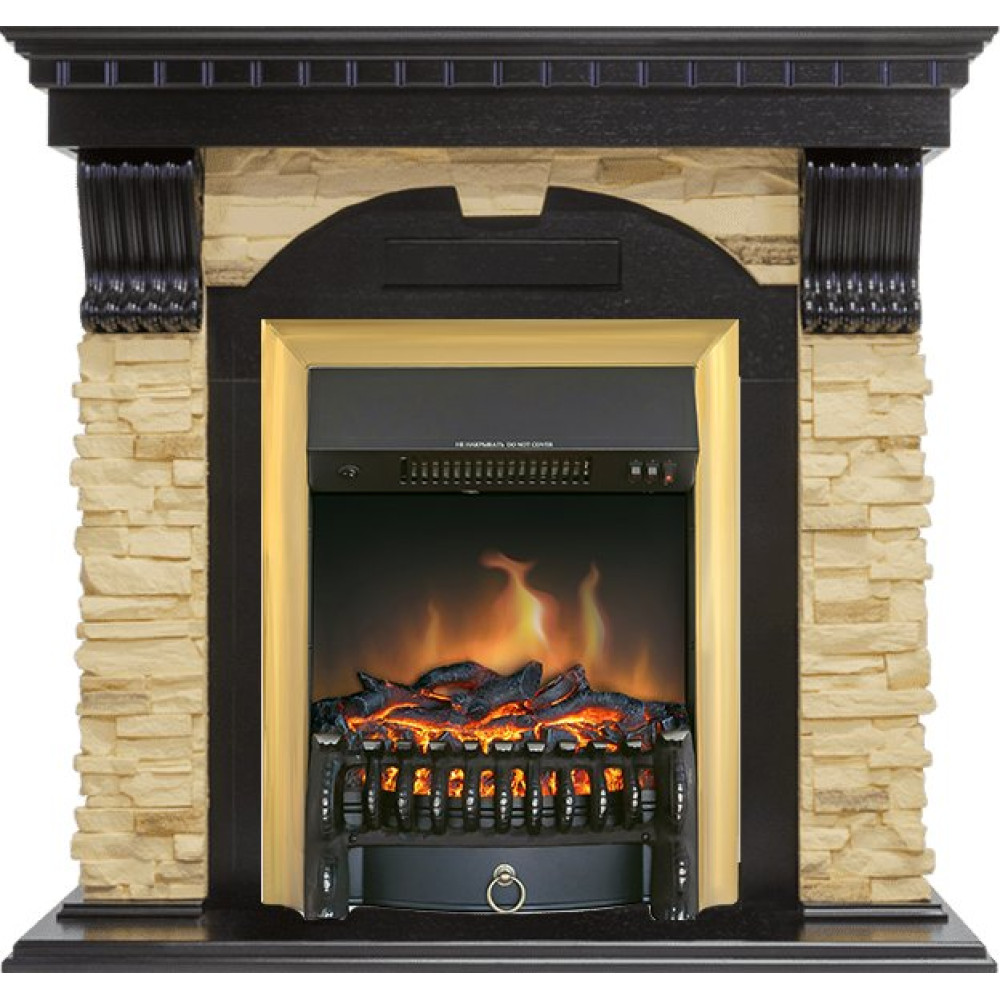 Royal Flame Dublin - Венге / Сланец с очагом Fobos FX Brass