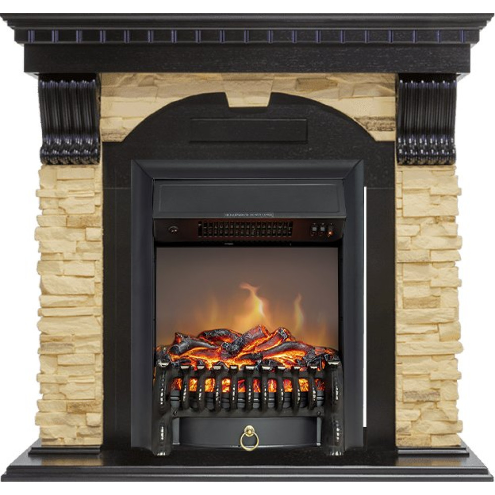 Royal Flame Dublin - Венге / Сланец с очагом Fobos FX M Black