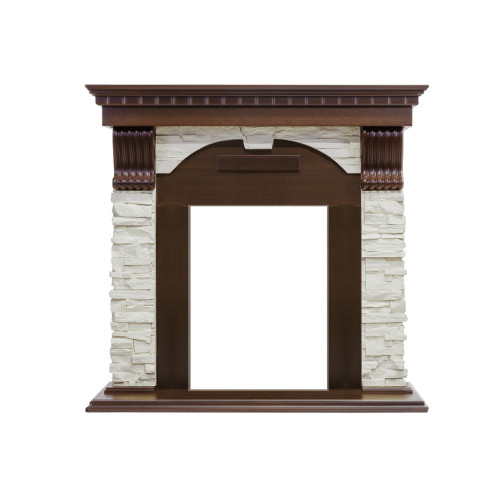 Royal Flame Dublin угловой - Темный дуб / Сланец белый