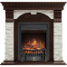 Royal Flame Dublin угловой - Темный дуб / Сланец белый с очагом Fobos FX Black