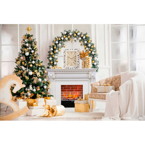 Royal Flame Edinburg - Слоновая кость с патиной