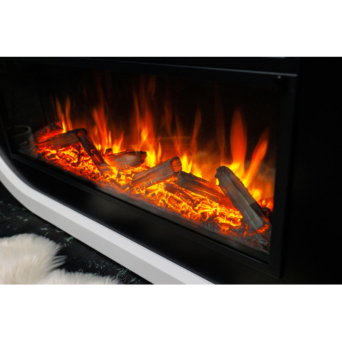 Royal Flame Ellips - Белый с черным с очагом Vision 60 LED