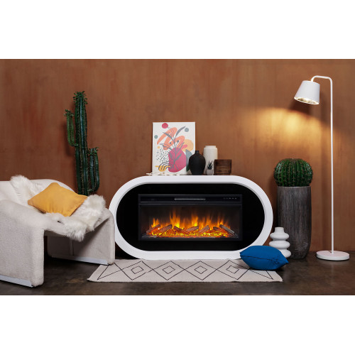 Royal Flame Ellips - Белый с черным с очагом Vision 60 LED