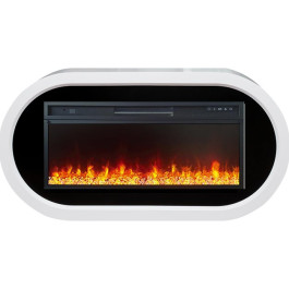 Royal Flame Ellips - Белый с черным (ширина 1450 мм) с очагом Vision 42 LED