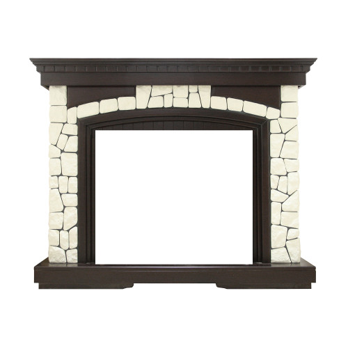 Dimplex Glasgow - Темный дуб / Белый (Высота 1070 мм) с очагом Symphony 26 DF2608-INT